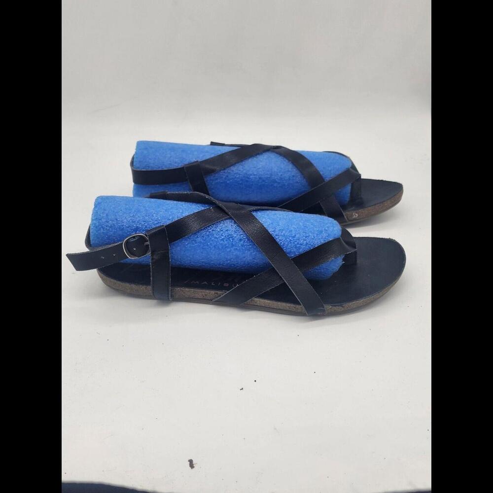 Blowfish Womens Size 7.5 Black Leather Strappy Sandal